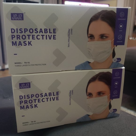 Accessories - 100 Pcs. Disposable Face Mask Three Layer New Box